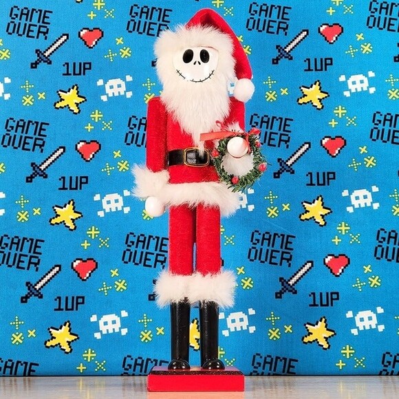 Disney The Nightmare Before Christmas Jack 12" Wooden Holiday Nutcracker New